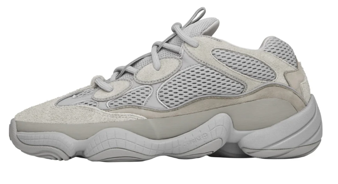 adidas Yeezy 500 Sneakers – Light Grey/Off-White