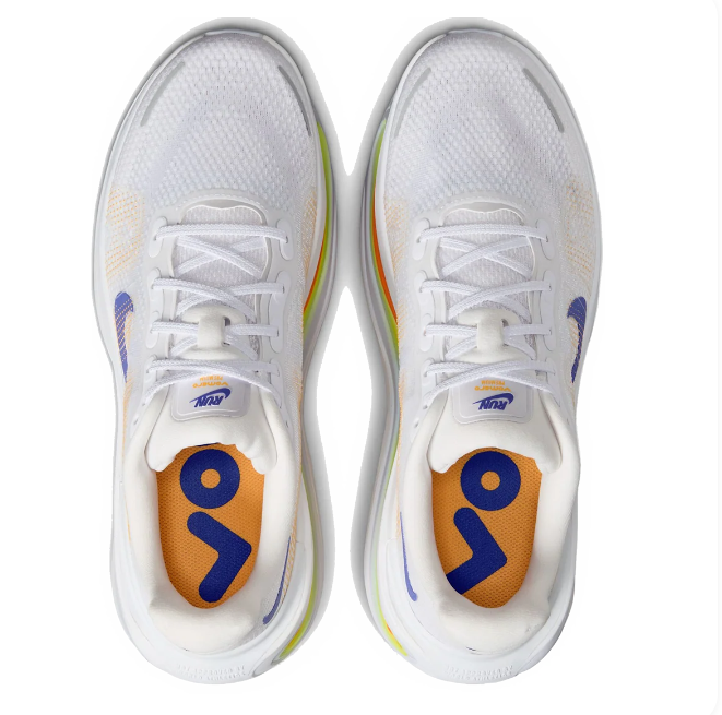 Nike Vomero Premium Running Shoes – White / Grey / Blue