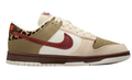 Nike Unisex Dunk Low Sneakers – Olive/Cream/Burgundy
