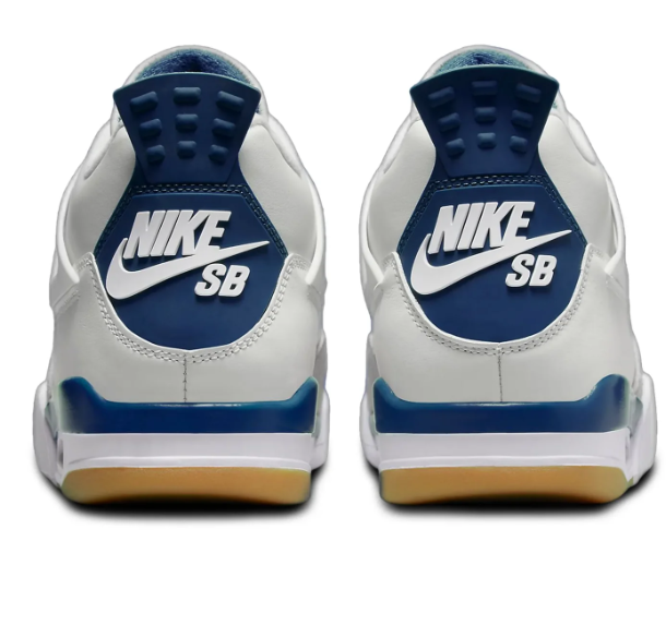 Nike SB x Air Jordan 4 'White Navy' Sneakers