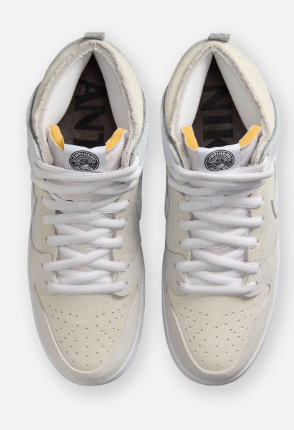 Nike SB x Anti-Hero Dunk High Skate Shoes – White/Black