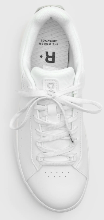 On Women's THE ROGER Advantage Sneakers – White/Grey
