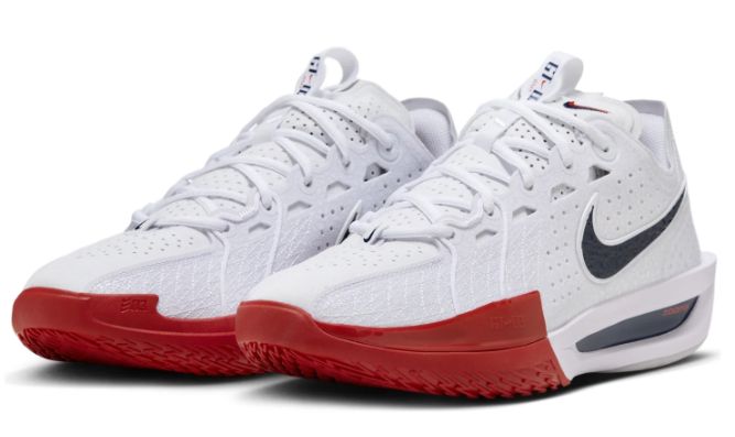 Nike Air Zoom GT Cut 3 EP 'White Black Red' Basketball Shoes