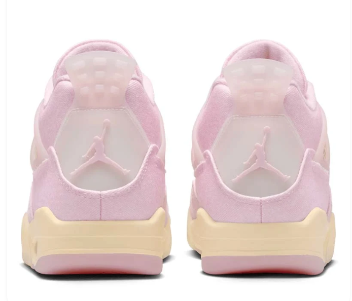 Air Jordan 4 Retro "Iced Carmine" Women's Sneakers - Pearl Pink / Sail