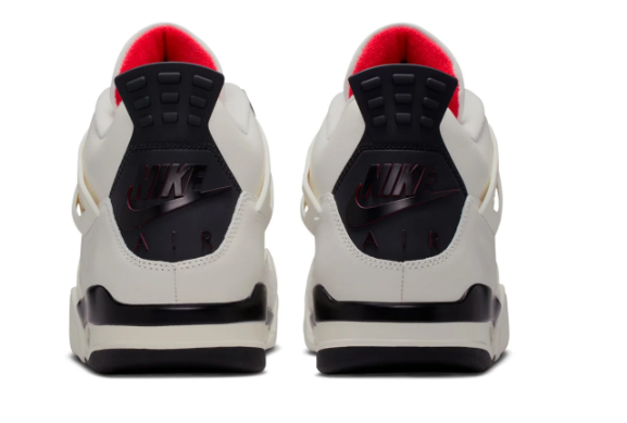Air Jordan 4 Retro Men's Sneakers - White / Black / Gray