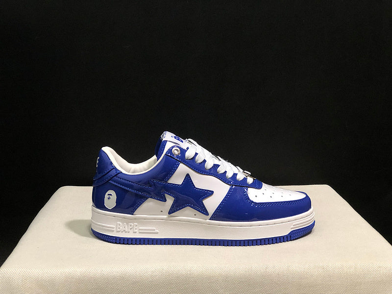 BAPE STA Low-Top Sneakers – Royal Blue/White
