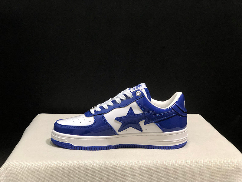 BAPE STA Low-Top Sneakers – Royal Blue/White