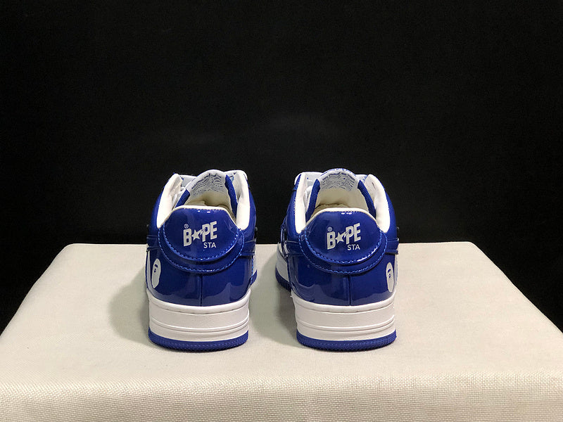 BAPE STA Low-Top Sneakers – Royal Blue/White
