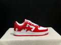 BAPE STA Low-Top Sneakers – Red/White