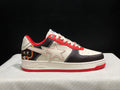 BAPE STA Low-Top Sneakers – Off-White/Black/Red