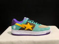 BAPE STA #2 Low-Top Sneakers – Mint Green/Yellow/Purple