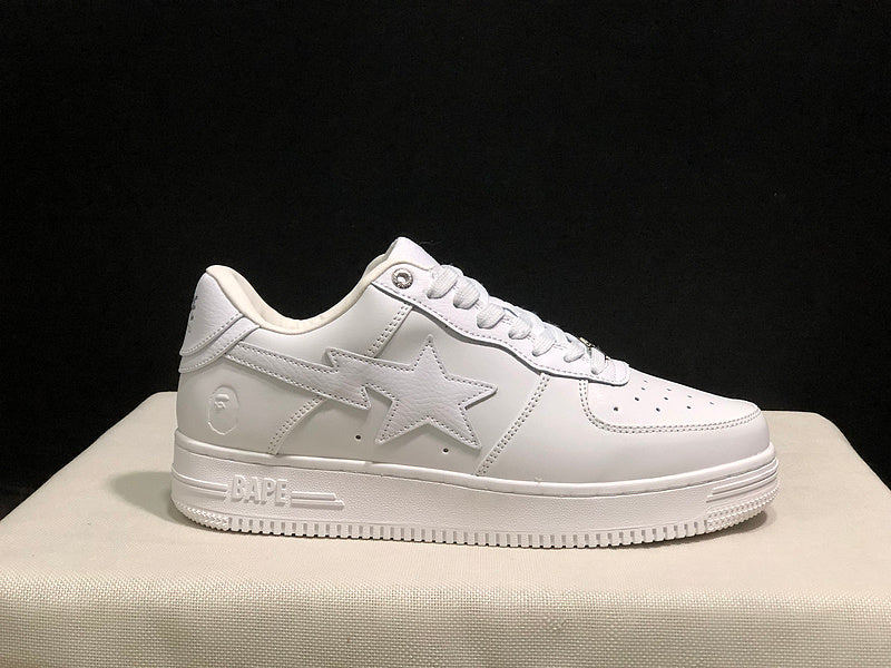 BAPE STA Low-Top Sneakers – All White