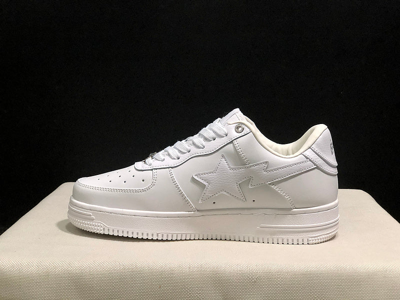 BAPE STA Low-Top Sneakers – All White