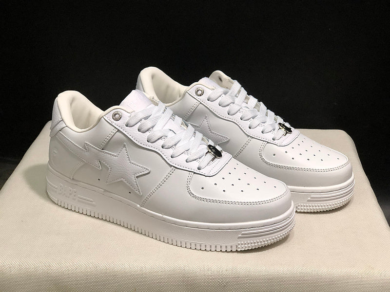 BAPE STA Low-Top Sneakers – All White
