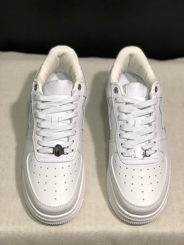 BAPE STA Low-Top Sneakers – All White