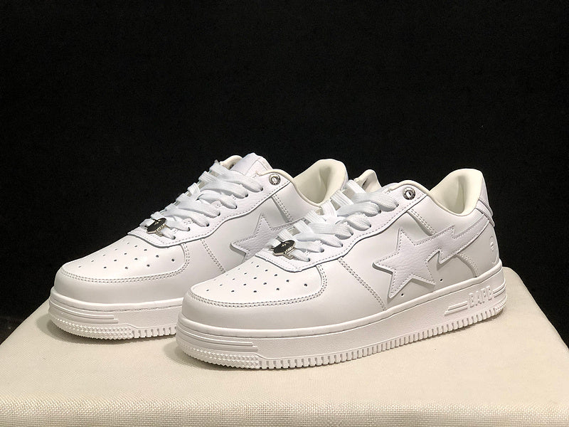 BAPE STA Low-Top Sneakers – All White