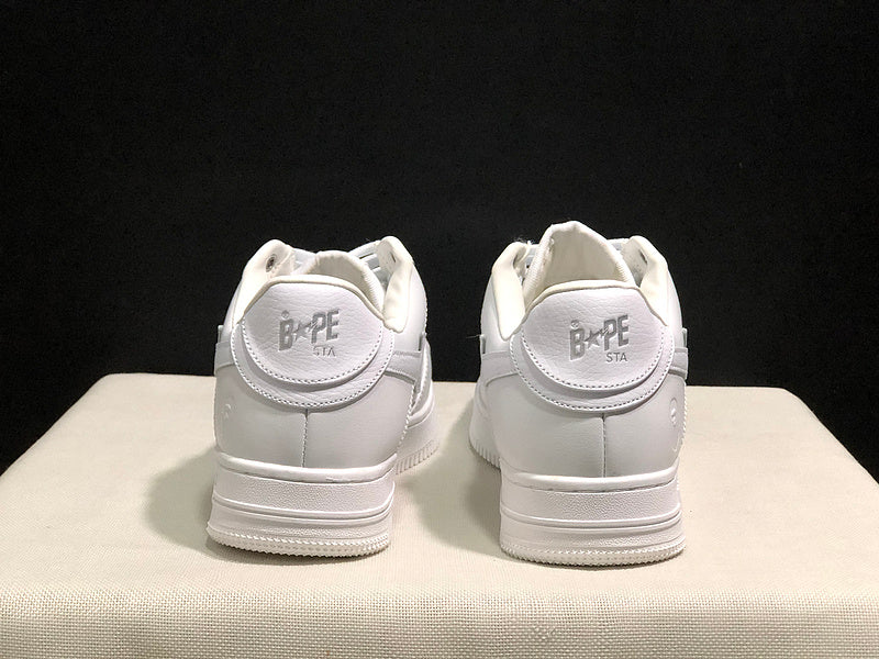 BAPE STA Low-Top Sneakers – All White