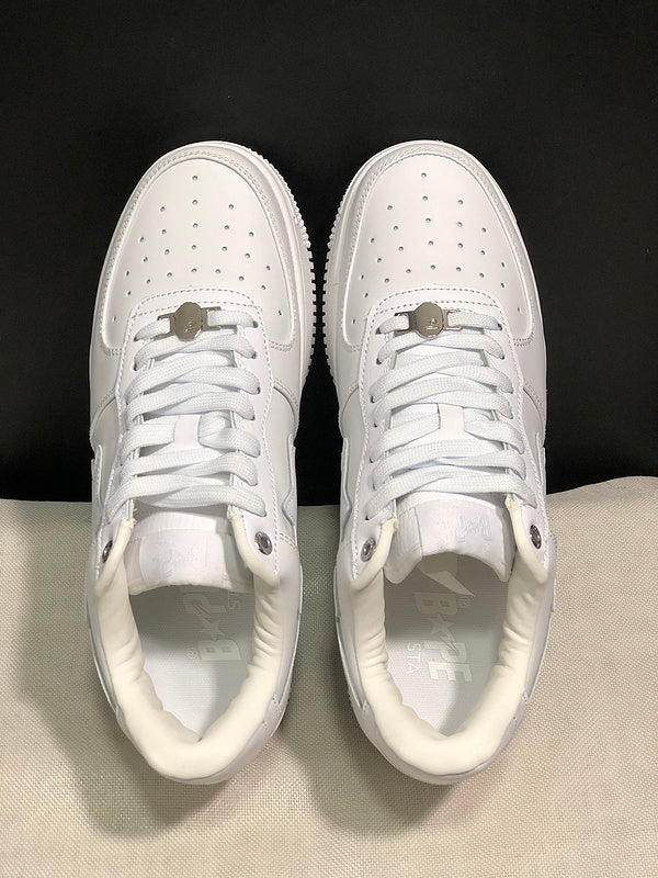 BAPE STA Low-Top Sneakers – All White