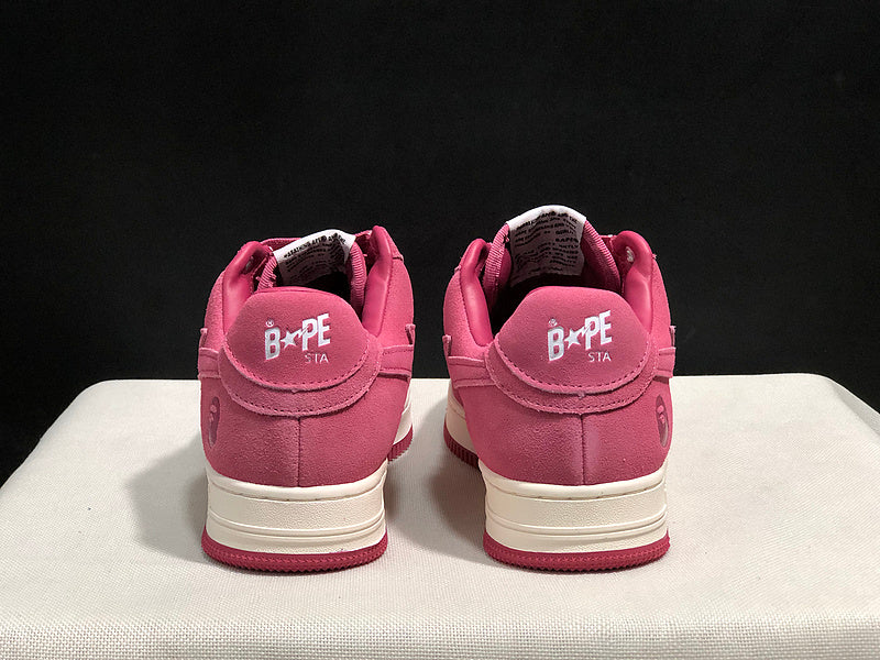 BAPE STA Low-Top Sneakers – Pink & Red