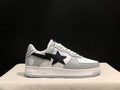 BAPE STA Low-Top Sneakers – Gray/White/Black