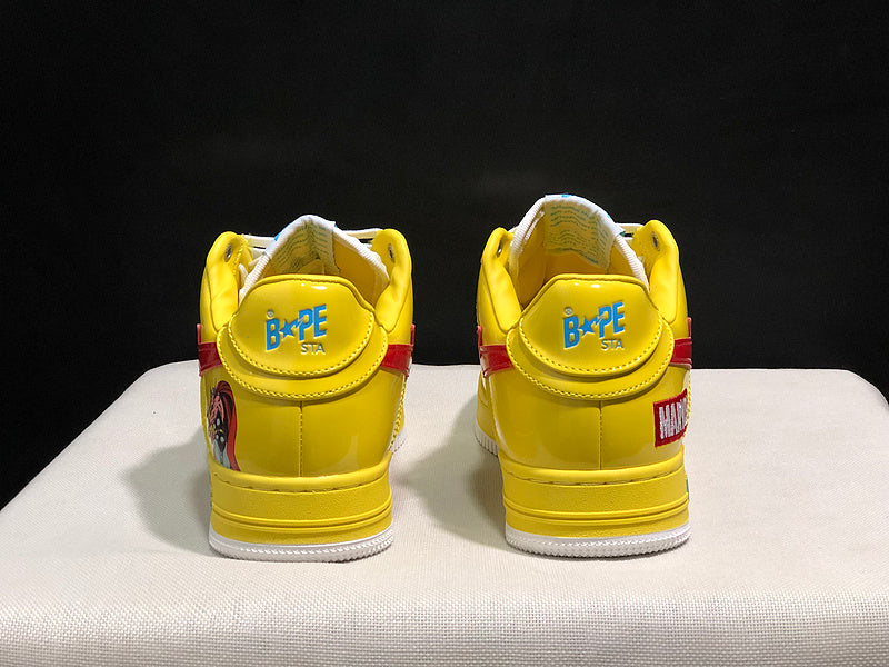 BAPE STA Low-Top Sneakers – Yellow/Blue/Red