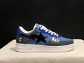 BAPE STA Low-Top Sneakers – Blue, Grey & Black