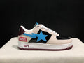 BAPE STA Low-Top Sneakers – Cream, Black & Blue