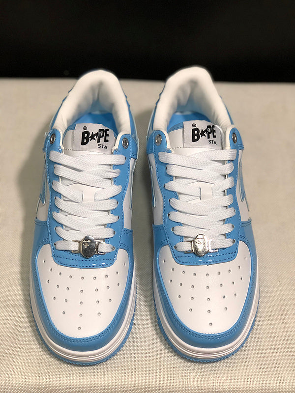 BAPE STA Low-Top Sneakers – Sky Blue & White