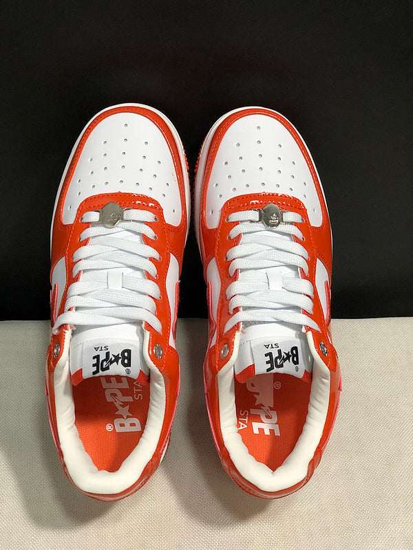 BAPE STA Low Sneakers – Red & White
