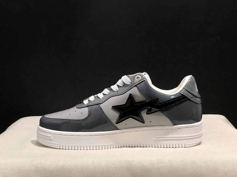 BAPE STA Low Sneakers – Grey / Black / White