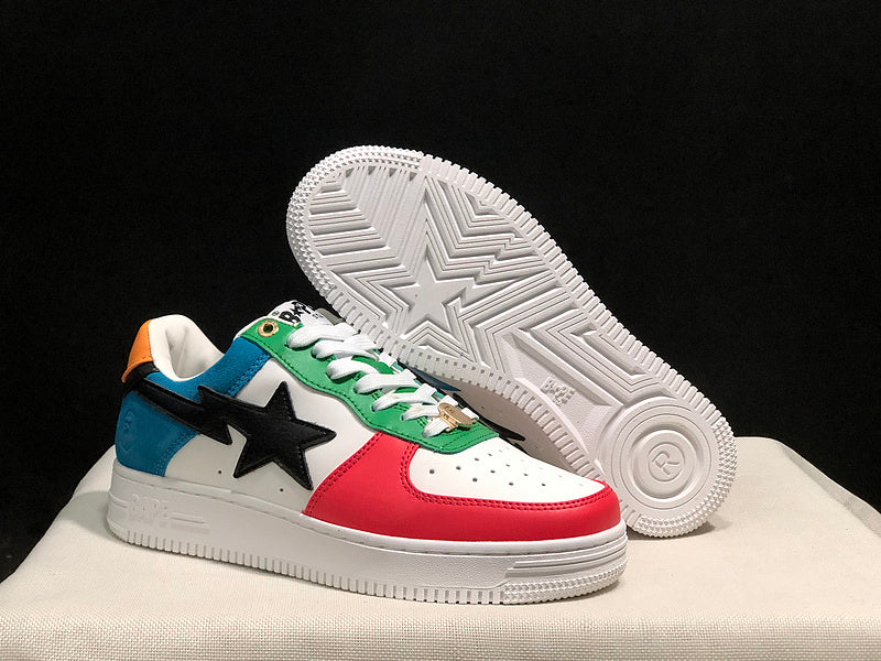 BAPE STA Low-Top Sneakers – Multicolor Color Block
