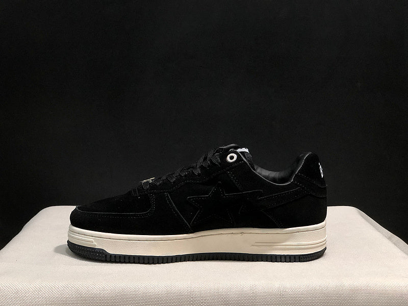 BAPE STA Low-Top Sneakers – Black & Cream