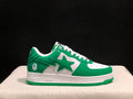 BAPE STA Low-Top Sneakers – Green & White