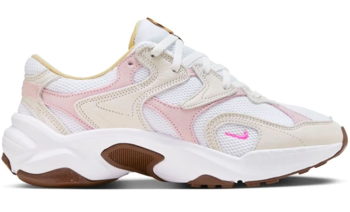 Nike Women's AL8 Sneakers – White/Pink/Brown