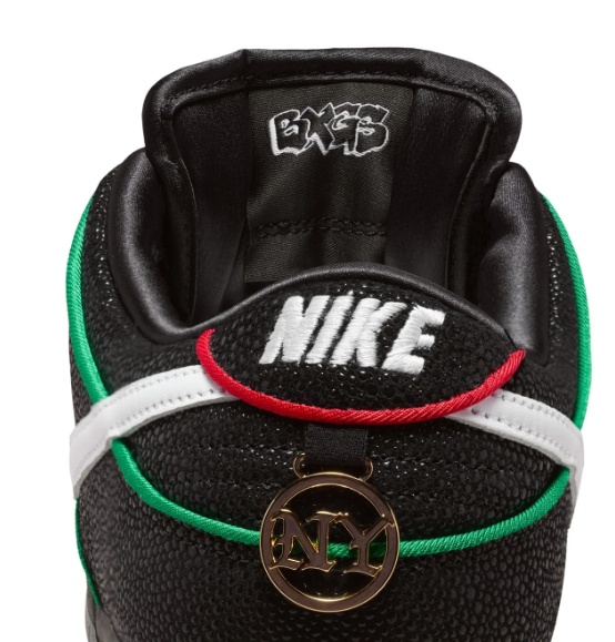 Nike SB Dunk Low Pro QS Skate Shoes – Black/White/Challenge Red