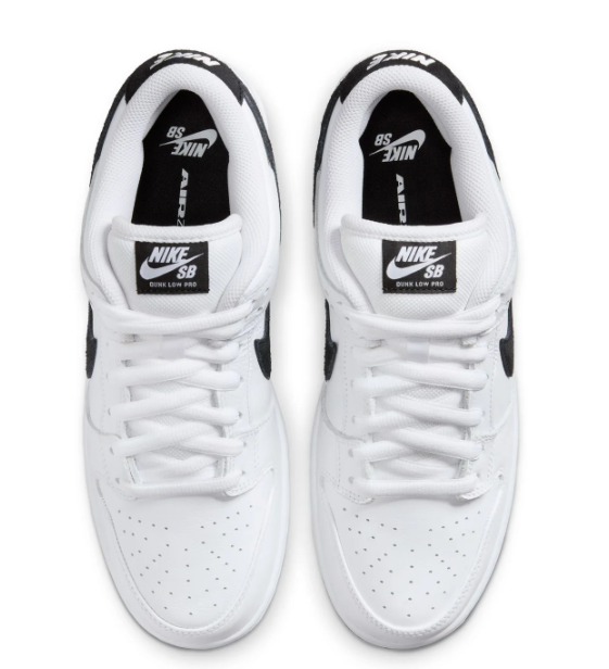 Nike SB Dunk Low Pro Skate Shoes – White/Black