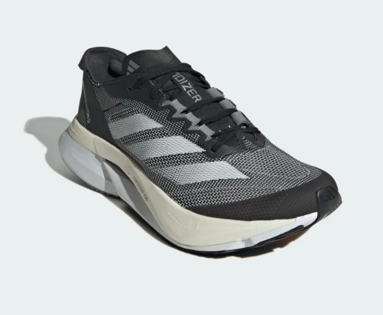 adidas Women's Adizero Boston 12 Running Shoes – Black/White