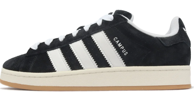 adidas Campus 00s Sneakers – Black/White/Gum